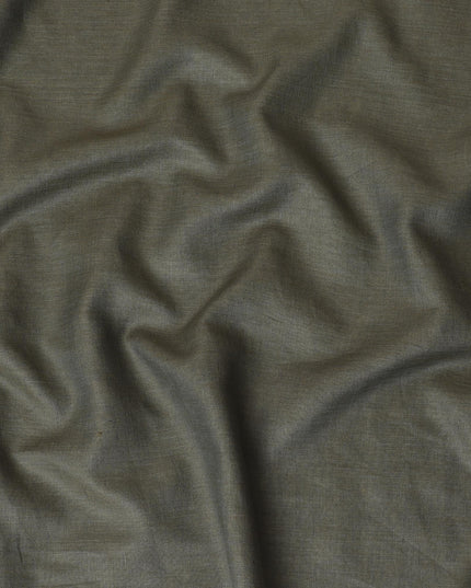 قماش كتان خالص ممتاز زيتوني داكن 60Lea-D15885