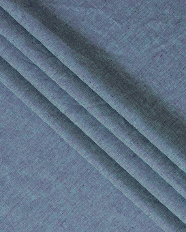 قماش كتان نقي ممتاز باللون الأزرق الصلب 60Lea-D15886