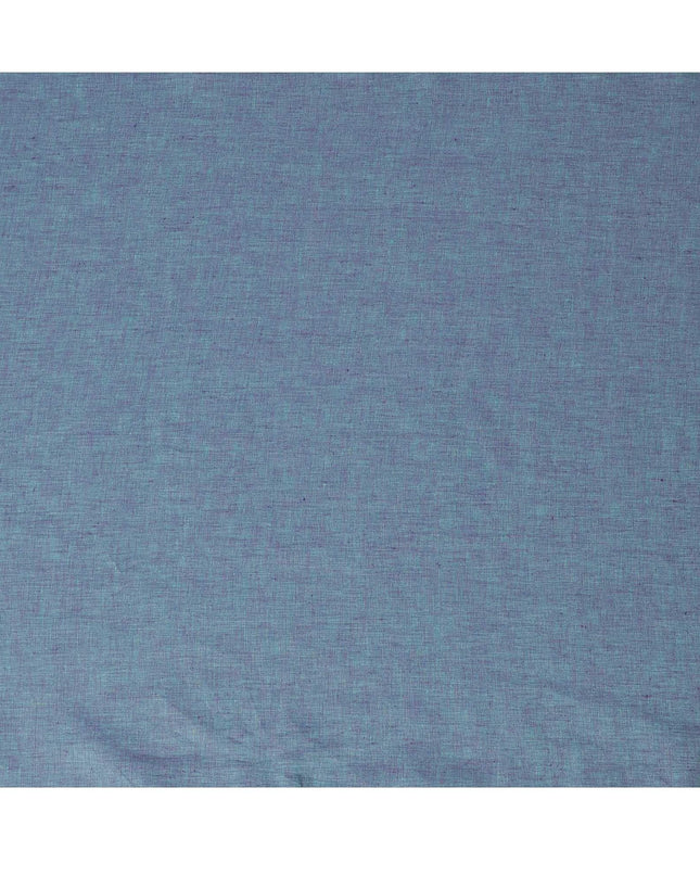 قماش كتان نقي ممتاز باللون الأزرق الصلب 60Lea-D15886