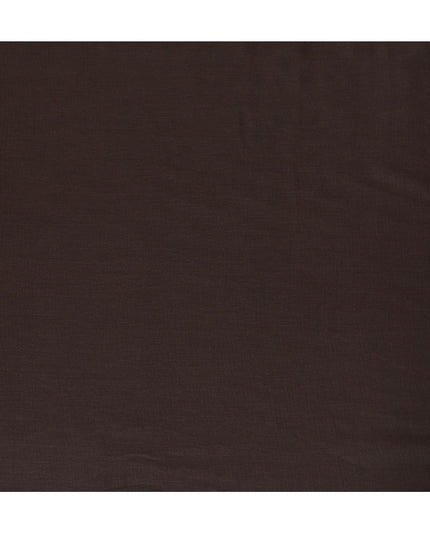 قماش الكتان الخالص الفاخر باللون البني الموكا بتصميم متعرج - D15888