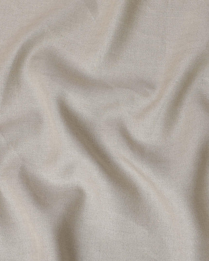 قماش الكتان الخالص باللون البيج بتصميم متعرج - D15889