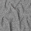 Iron grey, black Premium pure linen fabric in herringbone design-D15890