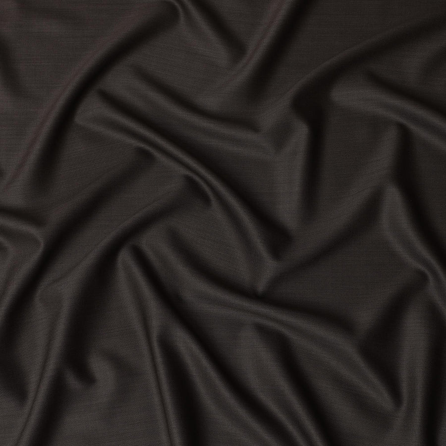 Greyish brown Premium pure Italian Super 120's all wool suiting fabric in self design-D16461