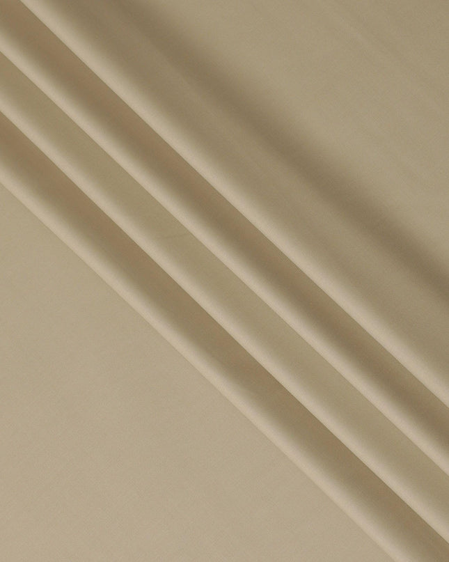 Beige Plain Premium pure Italian Super 150's wool suiting fabric-D16467