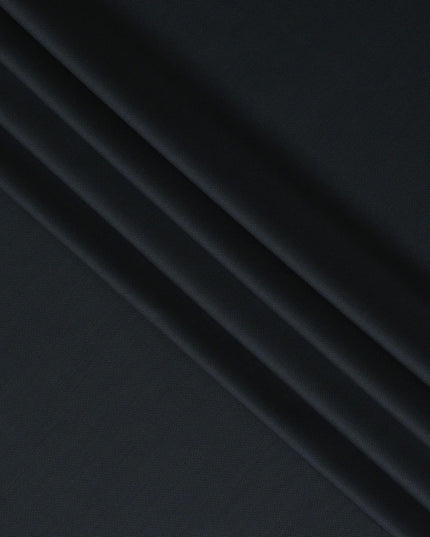 Petrol green Premium pure Italian Super 140's wool suiting fabric in self design-D16469