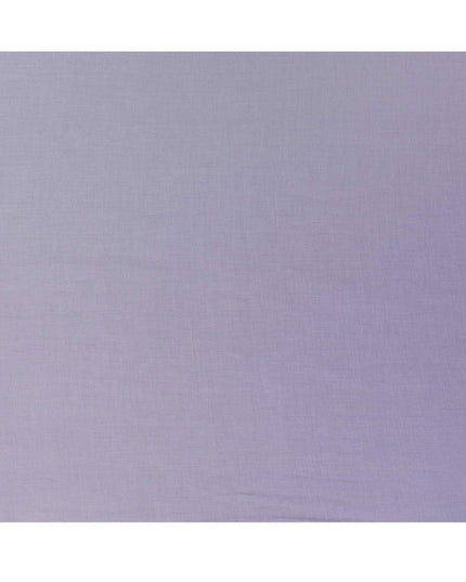 قماش القمصان الإيطالي الفاخر بنسبة 100% من القطن الإيطالي باللون الأزرق اللافندر مع طباعة بيضاء في نسيج قطني طويل-D16479