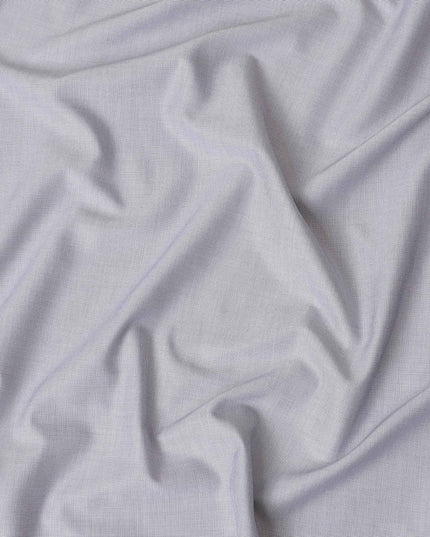 Off white Premium 100% cotton shirting fabric with pruple dots in self design-D16841