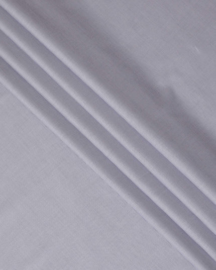 Off white Premium 100% cotton shirting fabric with pruple dots in self design-D16841