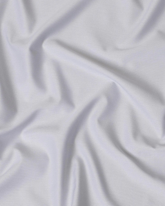 Pearl grey Premium 100% cotton shirting fabric with same tone self design-D16842 Regal Fabrics