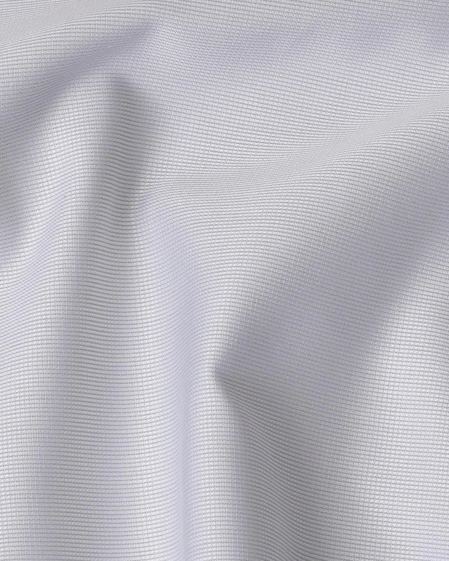 Pearl grey Premium 100% cotton shirting fabric with same tone self design-D16842 Regal Fabrics