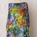 Multicolor Premium pure silk chiffon velvet makmal dirac fabric having same tone metallic lurex in floral design-D16501