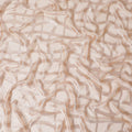 Light Peach Premium pure French (Fransawi) silk chiffon garbasaar with same tone metallic lurex in abstract design-D17120