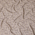 Nature-Inspired Leaf Print Viscose Crepe Fabric - Earthy Elegance, Soft Texture, 110cm Wide (India)  - D17635