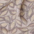 Nature-Inspired Leaf Print Viscose Crepe Fabric - Earthy Elegance, Soft Texture, 110cm Wide (India)  - D17635