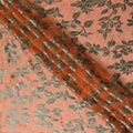 Coral Charm Silk Chiffon Metallic Fabric - South Korean Crafted Textile, 110 cm Width  - D17662