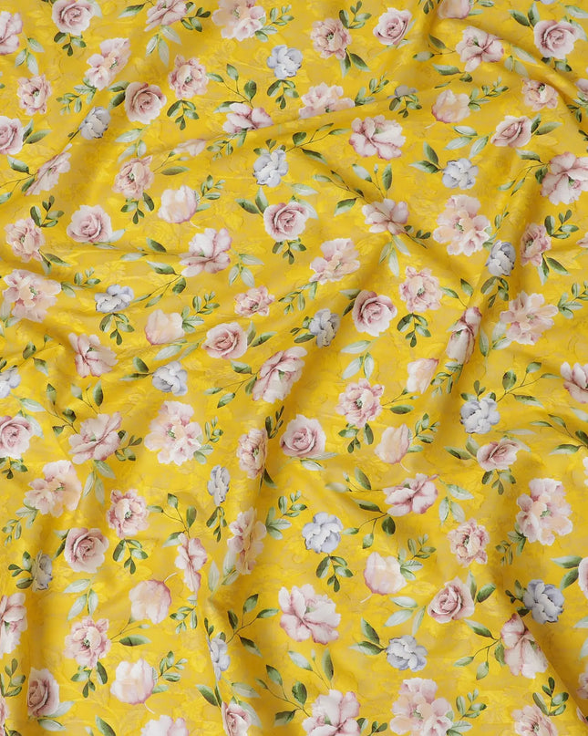 Uragiri Cotton Voile Fabric - Sunny Floral Print, 110 cm Wide, Authentic Japanese-D17720 Regal Fabrics