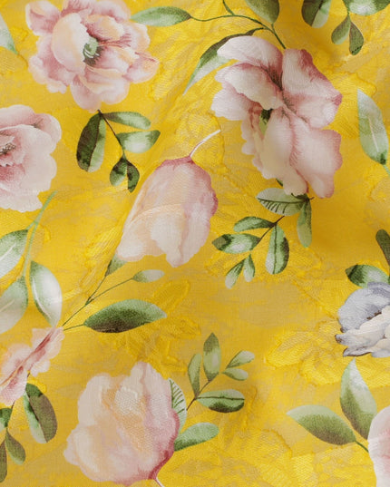 Uragiri Cotton Voile Fabric - Sunny Floral Print, 110 cm Wide, Authentic Japanese-D17720 Regal Fabrics