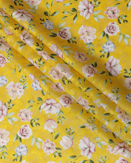 Uragiri Cotton Voile Fabric - Sunny Floral Print, 110 cm Wide, Authentic Japanese-D17720 Regal Fabrics