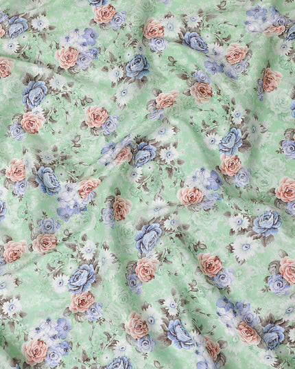 Uragiri Cotton Voile Fabric - Spring Rose Medley Print, 110 cm Wide, Japanese Craft-D17722 Regal Fabrics