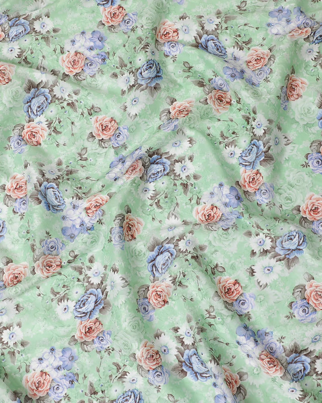 Uragiri Cotton Voile Fabric - Spring Rose Medley Print, 110 cm Wide, Japanese Craft-D17722 Regal Fabrics