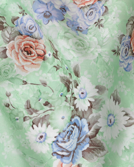 Uragiri Cotton Voile Fabric - Spring Rose Medley Print, 110 cm Wide, Japanese Craft-D17722 Regal Fabrics