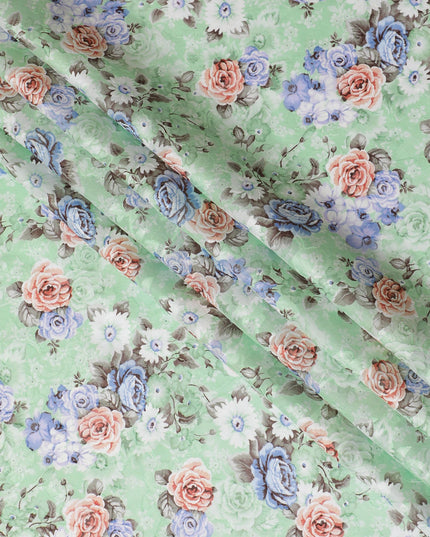 Uragiri Cotton Voile Fabric - Spring Rose Medley Print, 110 cm Wide, Japanese Craft-D17722 Regal Fabrics