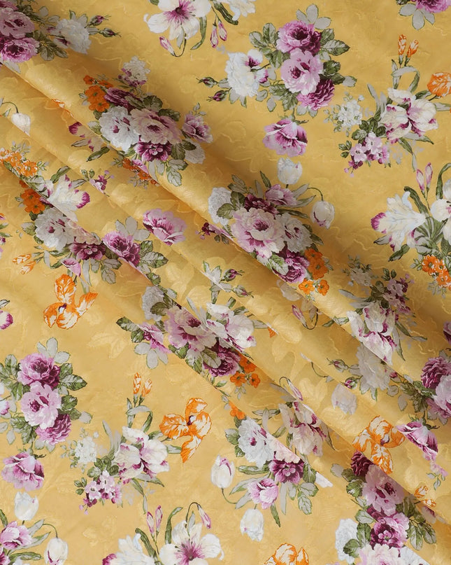 Uragiri Cotton Voile Fabric - Golden Hour Floral, 110cm Wide, Japanese Imported-D17723 Regal Fabrics
