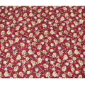 Uragiri Cotton Voile Fabric - Rich Wine Red with Classic Floral Motif, 110 cm Wide, Japanese Import-D17732 Regal Fabrics