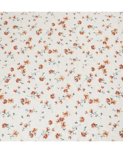 Uragiri Cream Wildflower Cotton Voile Fabric - Authentic Japanese, 110cm Width-D17737