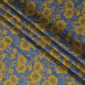 Uragiri Sunflower Blue Cotton Voile Fabric - Japanese Print, 110cm Wide-D17739 Regal Fabrics