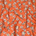 Uragiri Orange Meadow Cotton Voile Fabric - Japanese Crafted, 110cm Wide-D17740 Regal Fabrics