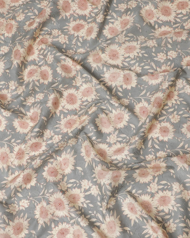 Uragiri Grey Dandelion Cotton Voile Fabric - Authentic Japanese Print-D17742 Regal Fabrics