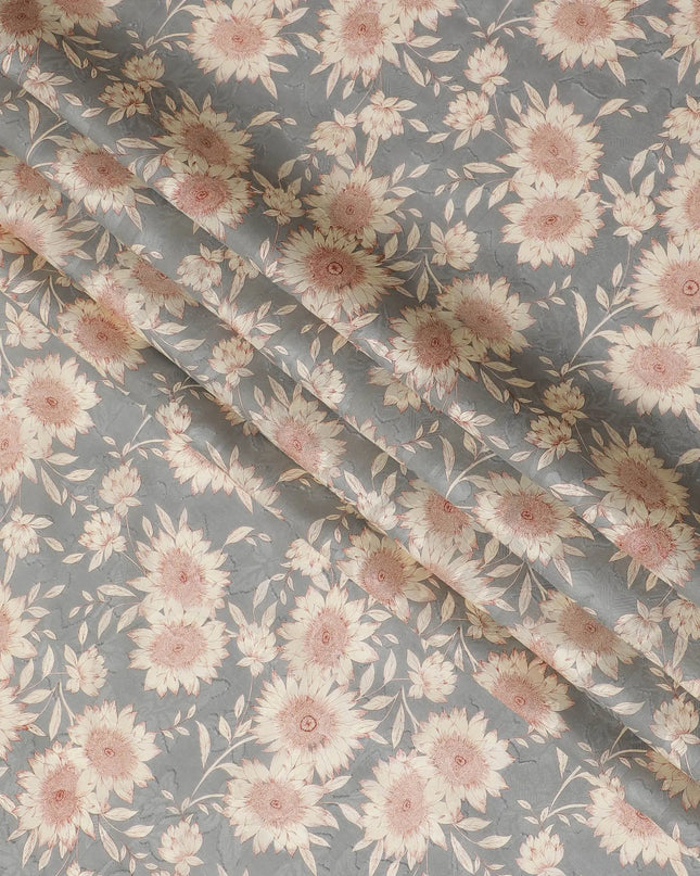 Uragiri Grey Dandelion Cotton Voile Fabric - Authentic Japanese Print-D17742 Regal Fabrics