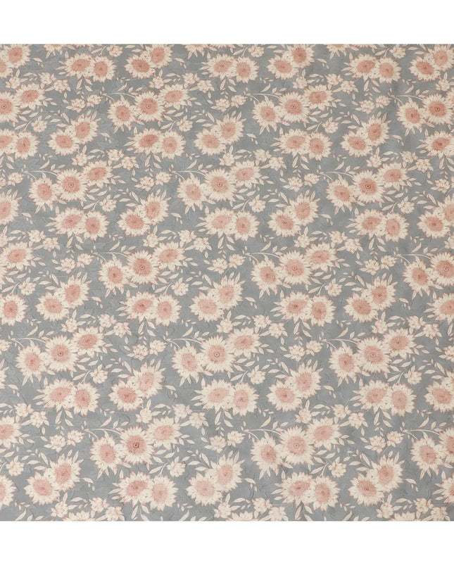 Uragiri Grey Dandelion Cotton Voile Fabric - Authentic Japanese Print-D17742 Regal Fabrics