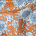 Uragiri Orange Cornflower Cotton Voile Fabric - 110cm Wide, Japanese Printed-D17743 Regal Fabrics