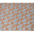 Uragiri Orange Cornflower Cotton Voile Fabric - 110cm Wide, Japanese Printed-D17743 Regal Fabrics