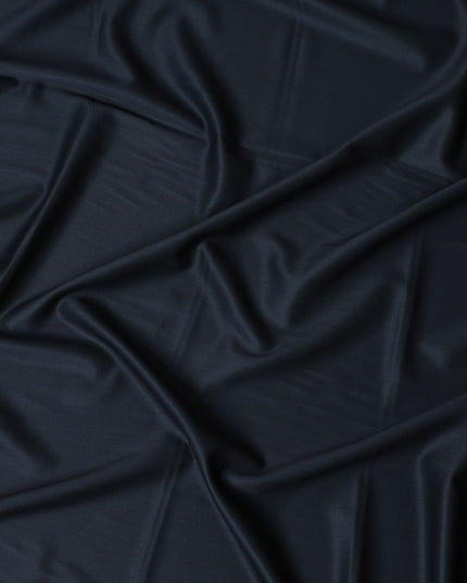 Premium British Wool Suiting Fabric - Navy Blue, Per Piece 3.5 Mtrs-D17744 Regal Fabrics