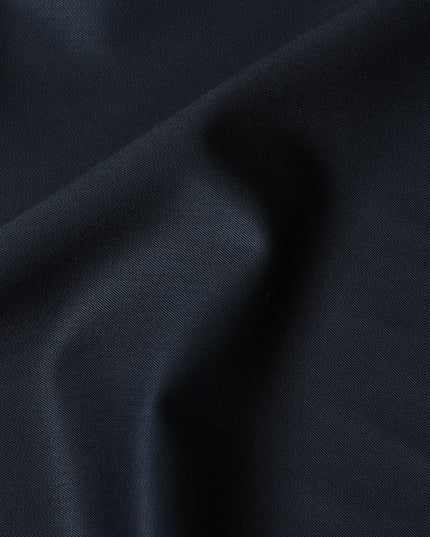 Premium British Wool Suiting Fabric - Navy Blue, Per Piece 3.5 Mtrs-D17744 Regal Fabrics