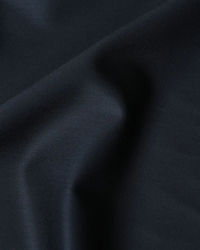 Premium British Wool Suiting Fabric - Navy Blue, Per Piece 3.5 Mtrs-D17744 Regal Fabrics