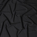 Italian Premium Striped Wool Suiting Fabric - Classic Charcoal, 4 Mtrs Piece-D17746