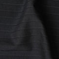 Italian Premium Striped Wool Suiting Fabric - Classic Charcoal, 4 Mtrs Piece-D17746