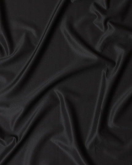 Textured Black Wool Suiting Fabric, Italian-Made, 150cm Width - 3.5 Mtrs Piece-D17749 Regal Fabrics