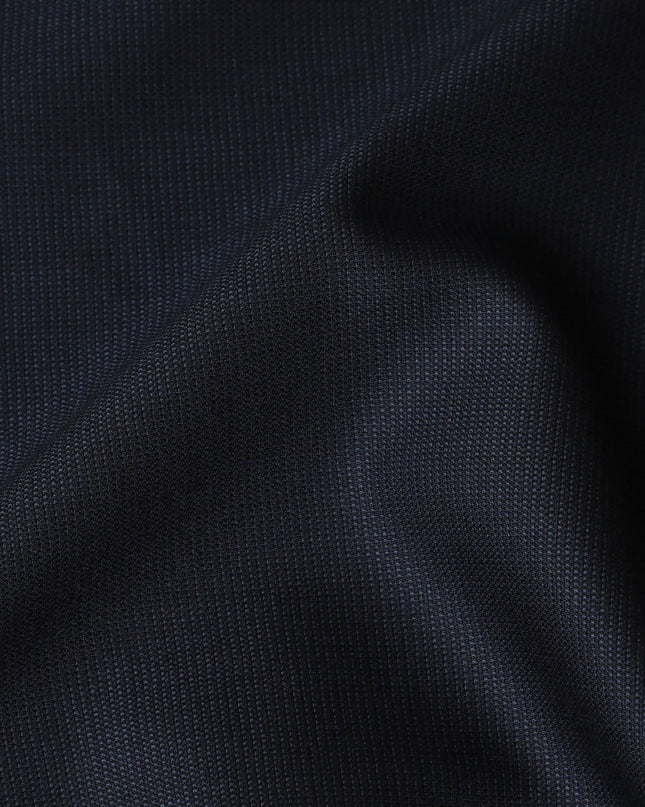Navy Twill Wool Suiting Fabric, Italian Luxury, 150cm Width - 3.75 Mtrs Piece-D17752 Regal Fabrics