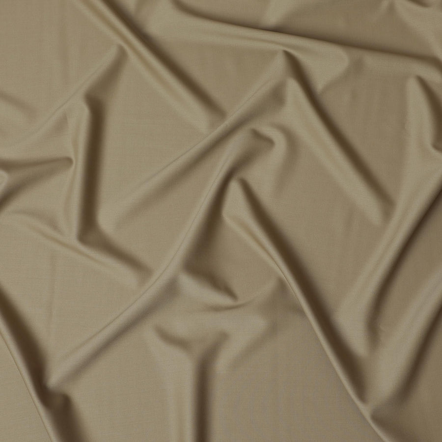 قماش تويل صوف بيج، جودة إيطالية فاخرة، عرض 150 سم - قطعة 3.5 متر-D17756