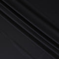 Black Satin Wool Suiting Fabric, Refined Italian Quality, 150cm Width - 4 Mtrs Piece-D17761