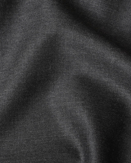 قماش مناسب من الصوف باللون الفحمي - عرض 150 سم، قطعة 3.5 متر، UK Crafted-D17763