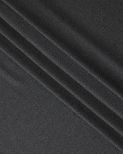 قماش بدلة صوف فحمي، صناعة إيطالية فاخرة، عرض 150 سم - قطعة 3.5 متر-D17768