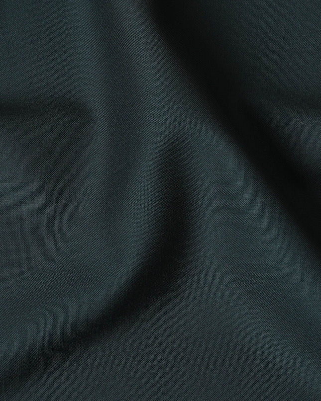 Premium Green Textured Wool Suiting Fabric - 150cm Width, 3.5 Mtrs Piece, Woven in the UK-D17769