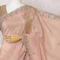 Peach Blossom Art Silk Saree with Crystal Embellishments, 110cm Width - 5.5m of Refined Elegance, Blouse Not Included-D17817 Regal Fabrics