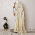 Elegant Cream Art Silk Saree - 110cm Width, 5.5m Length - Exquisite Gold Detailing - Blouse Not Included-D17820 Regal Fabrics